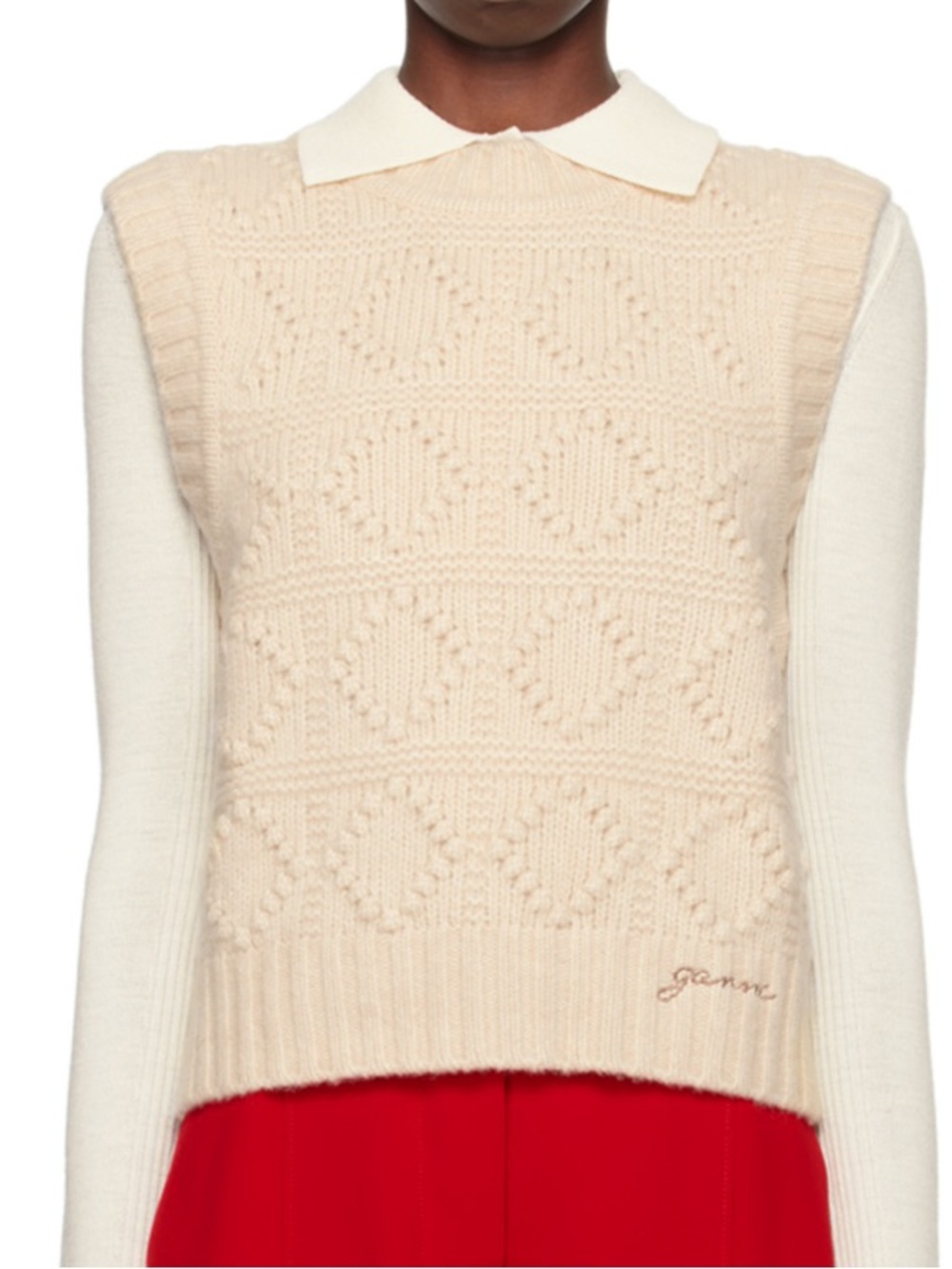 GANNI Cable Knit Vest